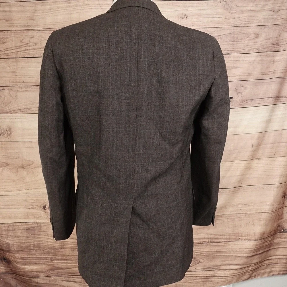 Vintage Brooks Brothers Blazer Mens 39R? Brown Check Sport Coat Jacket